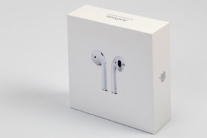 Apple AirPods 2, in original packaging, wireless, white background, Apple AirPods 2, in original packaging, wireless, white background,